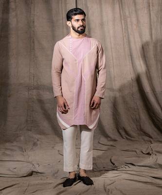Pink Structural Kurta 1