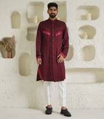 Maroon Marshall Kurta