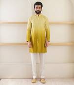Yellow Ombre Kurta