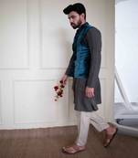 Turquoise Waist Coat