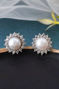 Silver earrings