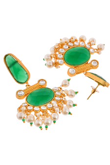 Gold earrings