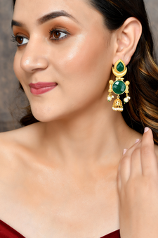 Gold earrings