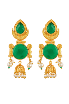 Gold earrings
