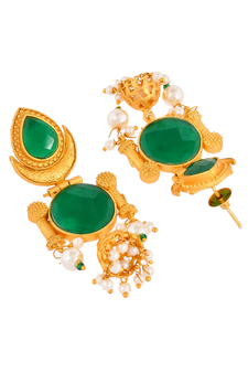 Gold earrings