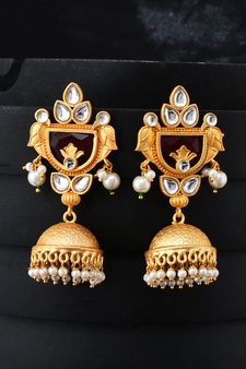 Gold earrings
