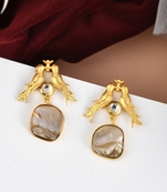 Gold earrings