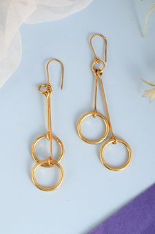 Gold earrings