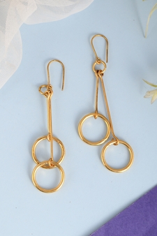 Gold earrings