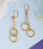 Gold earrings