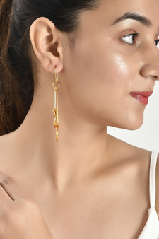 Gold earrings