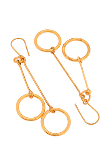 Gold earrings