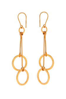 Gold earrings