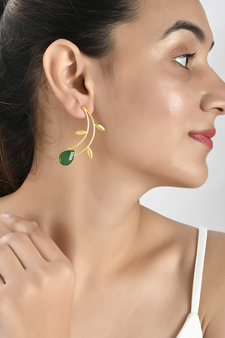 Gold earrings