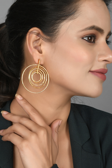 Gold earrings