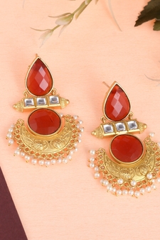 Gold earrings