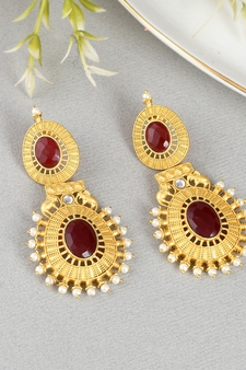 Gold earrings