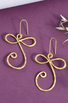 Gold earrings