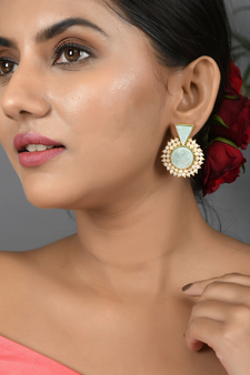 Gold earrings
