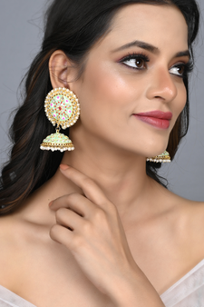 Green earrings