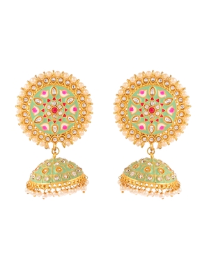 Green earrings 3