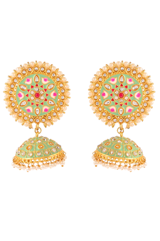 Green earrings