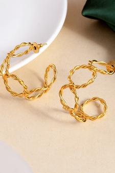 Gold earrings