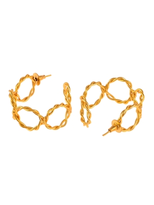 Gold earrings 3