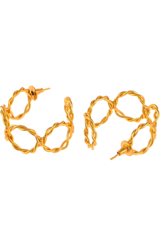 Gold earrings