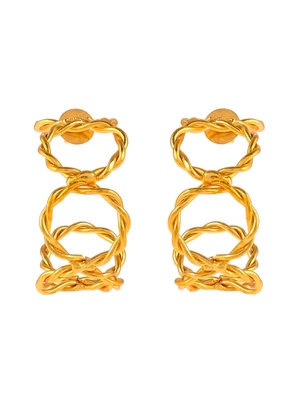 Gold earrings 4