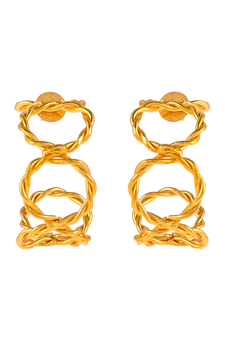 Gold earrings