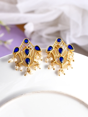 Gold earrings 1