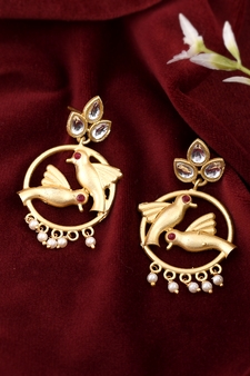 Gold earrings