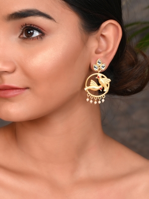 Gold earrings 2