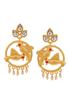 Gold earrings
