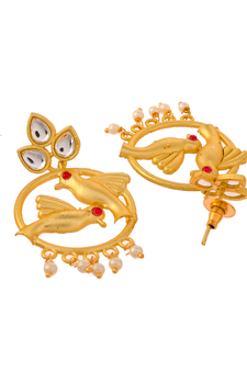 Gold earrings