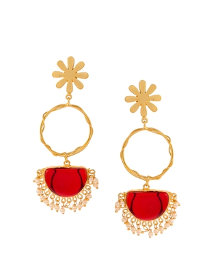 Maroon earrings 3