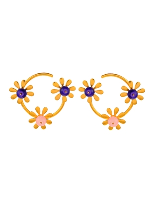 Gold earrings 4