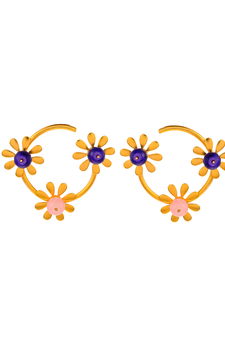 Gold earrings