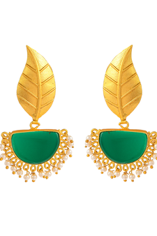 Gold earrings