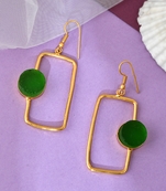 Green earrings
