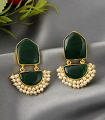 Green earrings