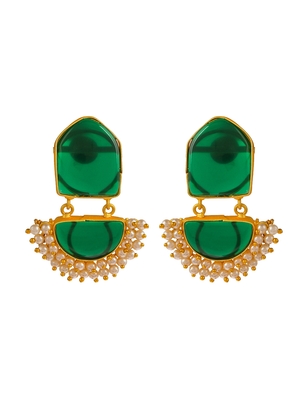 Green earrings 3