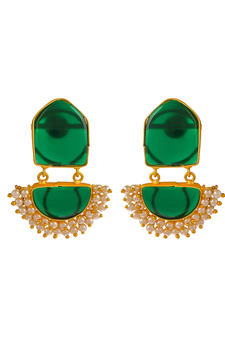 Green earrings