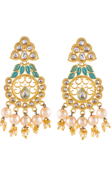 Gold earrings