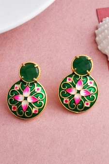 Gold earrings