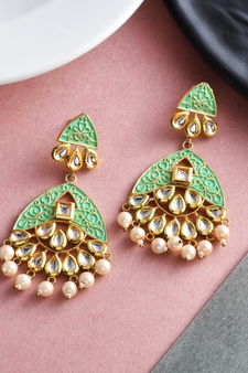 Gold earrings