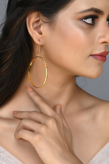 Gold earrings