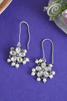 Silver earrings