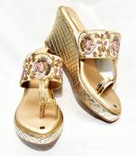 Koa Gold Heels